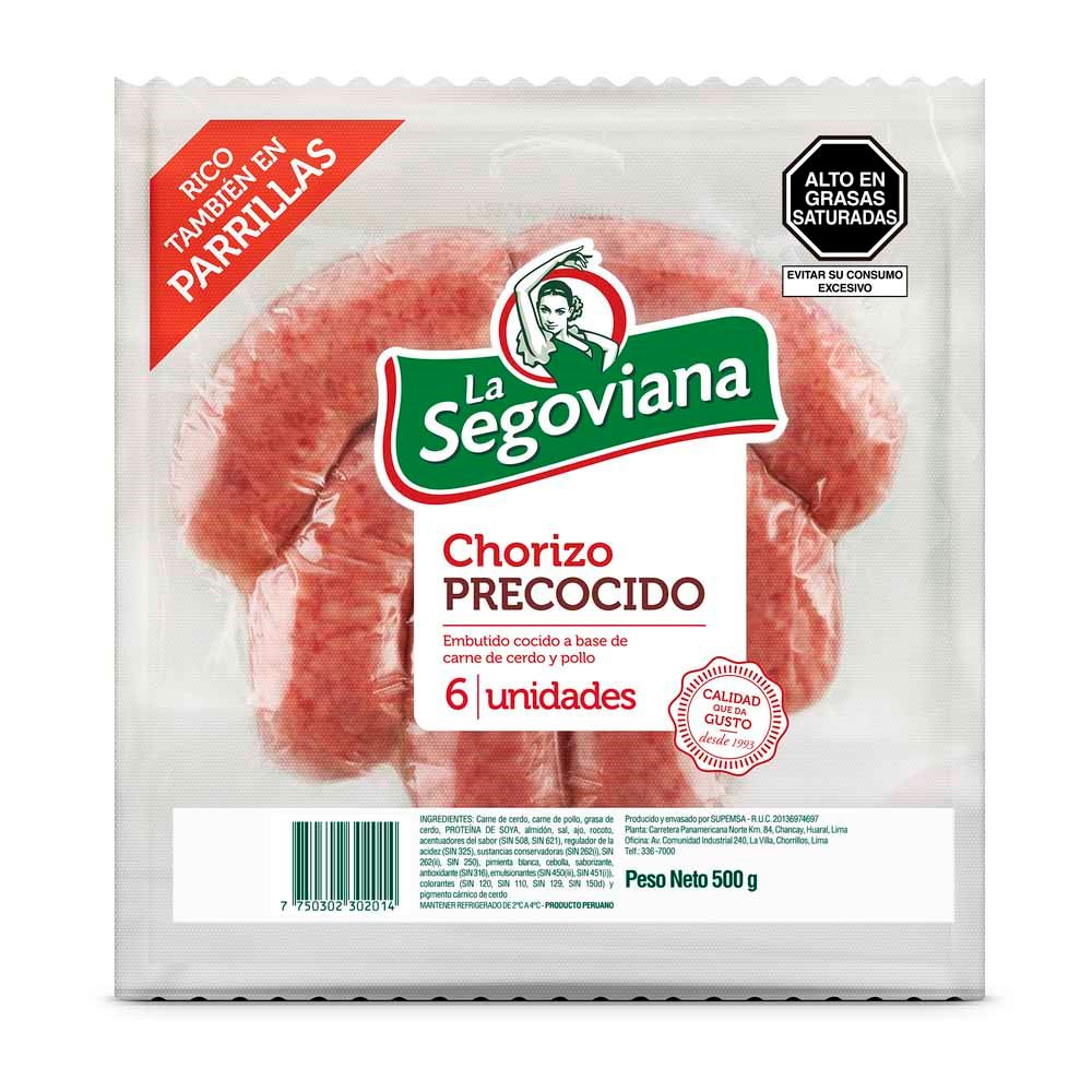 Chorizo Precocido La Segoviana Bolsa 500 g (6 u)